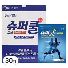 티디에스팜 일체형 슈퍼쿨 파스, 30개, 5개입