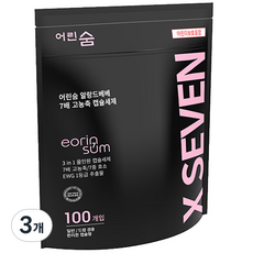 어린숨 알랑드베베 7배 고농축 캡슐세제, 100개입, 3개