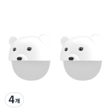 고미곰이 가구 쓰러짐 방지 스토퍼, 4개, 화이트