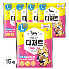 너를위한디저트 강아지 캔디 간식 L, 치킨, 21g, 15개