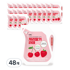 비락 체리딸기 라떼우유, 110ml, 48개