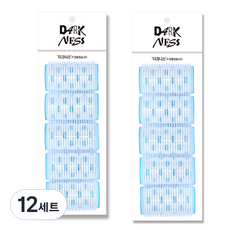 黑暗加熱捲髮捲 5p 套裝, 混色, 12套