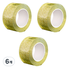 알로데 스팽글 버블 양면테이프 3cm x 5m, TYPE01 옐로우, 6개