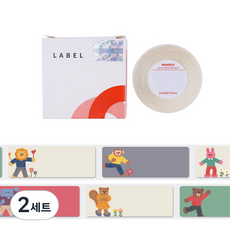 NIIMBOT D系列攜帶式H1S用標籤紙 155張組 Kinder Garden, 2套