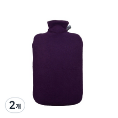 HUGO FROSCH 保溫水袋熱敷袋經典魔鬼氈 紫色 2L, 2個