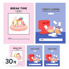 다다 소소펀 초등 저학년 국어 10칸 노트, 랜덤발송, 30개