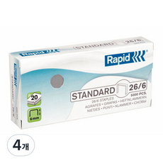 Rapid Standard 釘書針 26/6-5M, 4個, 33針號