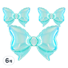 joyparty 專用充氣緞帶氣球, 6個, 夢幻蒂芬妮