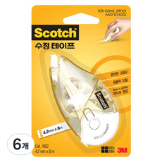 3M Scotch 修正帶 4.2mm x 8m, 6個, 單一顏色