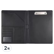 Toppia辦公用計算機簽核板文件夾, 2個, 黑色
