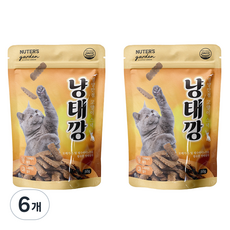 누터스가든 고양이 오메가3 냥태깡 간식, 명태, 50g, 6개