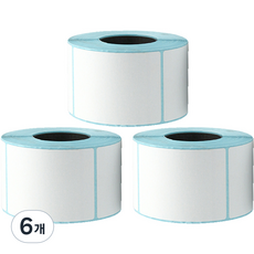 Khohimo 條碼列印機用感熱標籤紙 3W091 500p, 6個