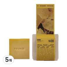 톤28 얼굴 씻을거리 비누 S8 유황+소금+피마자 오일, 100g, 5개