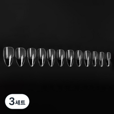 비앙티노 인조 네일 팁 투명 반무광 풀커버 240p 세트 25BRS288, 3세트, No1