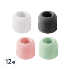 Block Mart珪藻土牙刷架 圓形, 隨機出貨, 12個