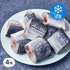 고등어청년 절단 삼치 조림용 토막당 80~100g (냉동), 4개, 1kg