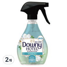 다우니 호텔컬렉션 섬유스프레이 화이트티향 본품, 2개, 370ml