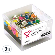 buyhearts Jumbo 微笑圖釘 JSM 圖釘/安全別針, 3個