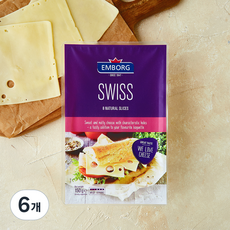 엠보그 스위스 스타일 슬라이스 치즈, 150g, 6개, 1개입