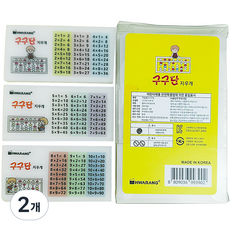 HWARANG 九九乘法表橡皮擦 3p, 白色, 2個