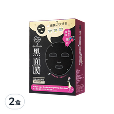 MY SCHEMING 我的心機 綜合超級莓果C亮白紅潤黑面膜, 8片, 2盒