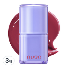 누즈 케어 립추얼 세럼 틴트, 06 핀 베리, 4.5g, 3개