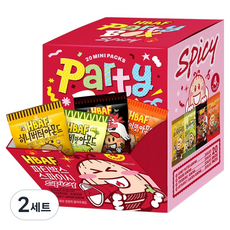 바프 파티박스 스파이시 아몬드 4종 x 5p 세트 400g, 2세트