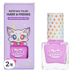 韓國 SHUADAM 休莉與朋友們 兒童水性指甲油, 2個, 捕夢網 珠光紫羅蘭