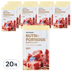 페스룸 강아지 보양죽, 100g, 20개, 소고기&황태