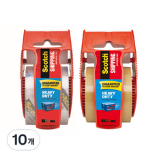 쓰리엠 스카치 초강력 프리미엄 포장용 테이프 48mm x 20m, 투명, 갈색, 10개