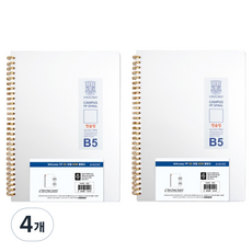 OXFORD Milkyway PP 線圈筆記本 B5 左翻 80張 空白, 4個, 單一顏色