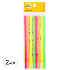 프린텍 롱 라인 필름인덱스 형광 8색 세트 FL140-8N, 160개입, 2세트