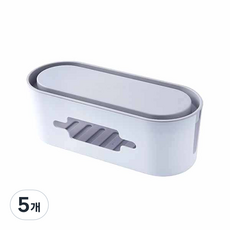 더자카 앰플 전선정리함, 5개, 화이트