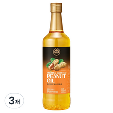 해표 프리미엄 볶음 땅콩유, 750ml, 3개