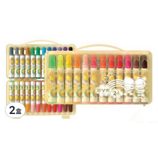 SIMBALION 雄獅 CFM 新功夫鴨彩色筆 外盒顏色隨機, 24色, 2盒