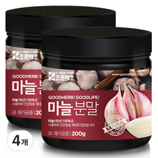 조은약초 마늘가루, 200g, 4개