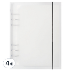 리코즈 A5 하드바인더 커버 6공, 반투명, 4개
