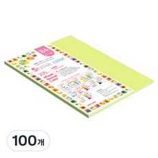 종이문화 SN 스타일리쉬 노멀 두꺼운 혼합색지 205g 05 Green Tone, 100개, B4