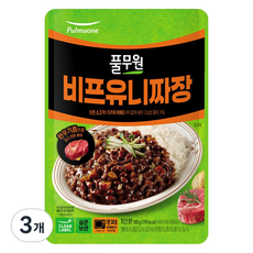 Pulmuone 圃美多 牛肉韓式炸醬蓋飯醬, 180g, 3個
