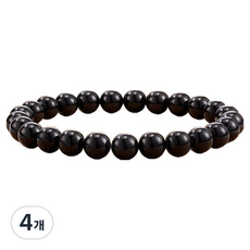 Homesell 紫水晶玉石手鍊 黑光 18cm, 4個