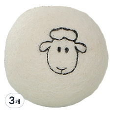 라이크존 고급 세탁볼 4cm, 양그림, 3개