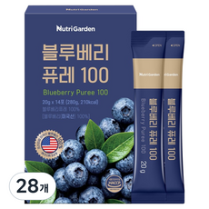 뉴트리가든 블루베리 퓨레 100, 20g, 28개