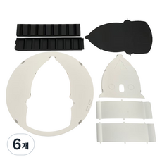 K-BOUND 人道大量捕捉捕鼠器 白色 分離式 OPP包裝, 6個, 1入