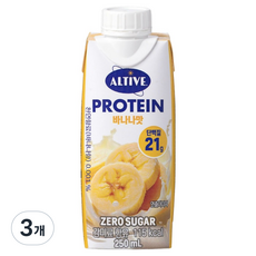 얼티브 프로틴 바나나, 3개, 250ml