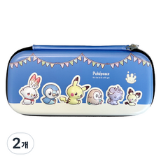 포켓몬스터 EVA 엠보 펜파우치, 파랑, 2개