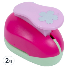 모양펀치 중, 2개, 꽃잎