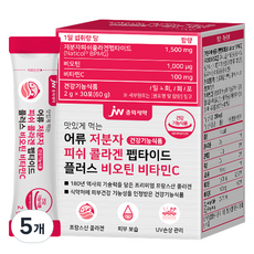 JW중외제약 맛있게 먹는 어류 저분자 피쉬 콜라겐 펩타이드 플러스 비오틴 비타민C 30p, 60g, 5개