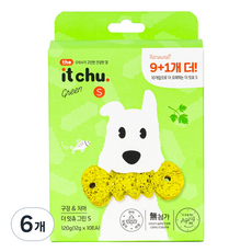 잇츄 강아지 덴탈껌 그린 S, 연어, 120g, 6개