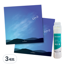 Komkomni 12星座便條紙 2入+再黏貼膠帶, 天蠍座, 3套