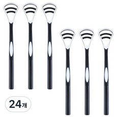 해피제이 듀얼 혀클리너 스크래퍼 블랙, 24개